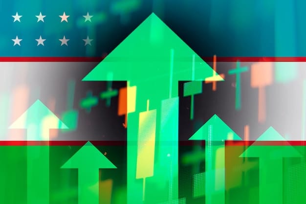 A graph showing projected economic growth in the US as a result of the Infrastructure Bill, with upward trending lines indicating increased GDP, employment, and investment.