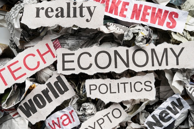 A collage of news headlines from various major financial news outlets, each reporting on different facets of the global economic outlook for 2025.