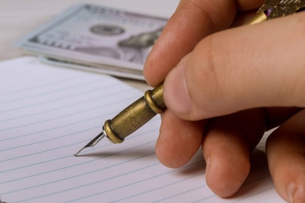 A close-up shot of hands filling out tax forms, highlighting the section related to the Earned Income Tax Credit with a pen pointing to it.