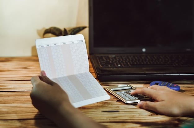 A person working on their taxes, with IRS Form 5695 displayed on a laptop screen, highlighting the sections related to energy credits.