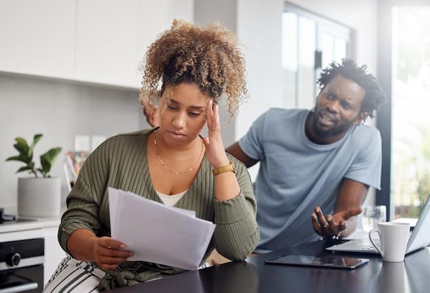 A person sitting at a desk, looking stressed while holding bills, contrasted with an image of the same person smiling and relaxed after receiving an SSI check.