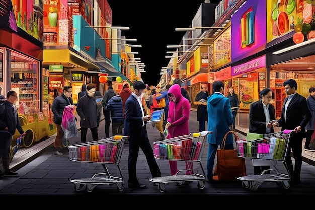 A bustling small business storefront with customers inside, overlaid with a graphic representing rising economic indicators. The image symbolizes the potential for growth and recovery that the small business support provisions of the Breaking: New Stimulus Package Proposed by Congress – Details and Potential Benefits could provide.