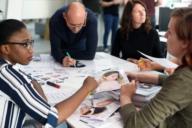 A professional development workshop with diverse individuals collaborating and improving their skills, highlighting the value of continuous learning.