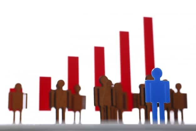 A visual representation of the crowding-out effect. A scale is shown, with government borrowing on one side and private investment on the other. As government borrowing increases, the scale tips, causing private investment to decrease. Arrows show the flow of money from private investment to government bonds. The text 