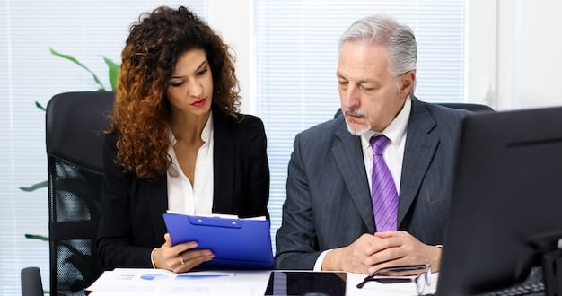 An image depicting a person having a consultation with a tax advisor, highlighting the importance of professional advice in tax planning.