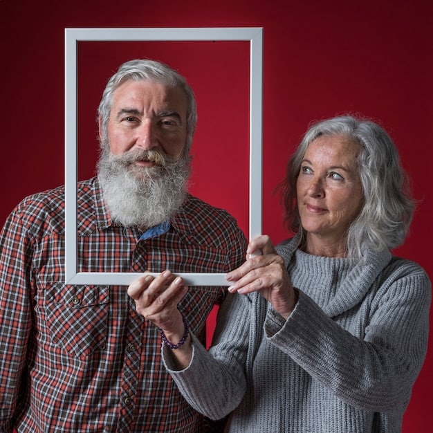 A split image showing contrasting scenarios: On one side, an elderly couple happily managing their finances with adjusted Social Security benefits; on the other side, a worried individual struggling with unadjusted benefits amidst rising bills. The overall message is about the importance of COLA adjustments.
