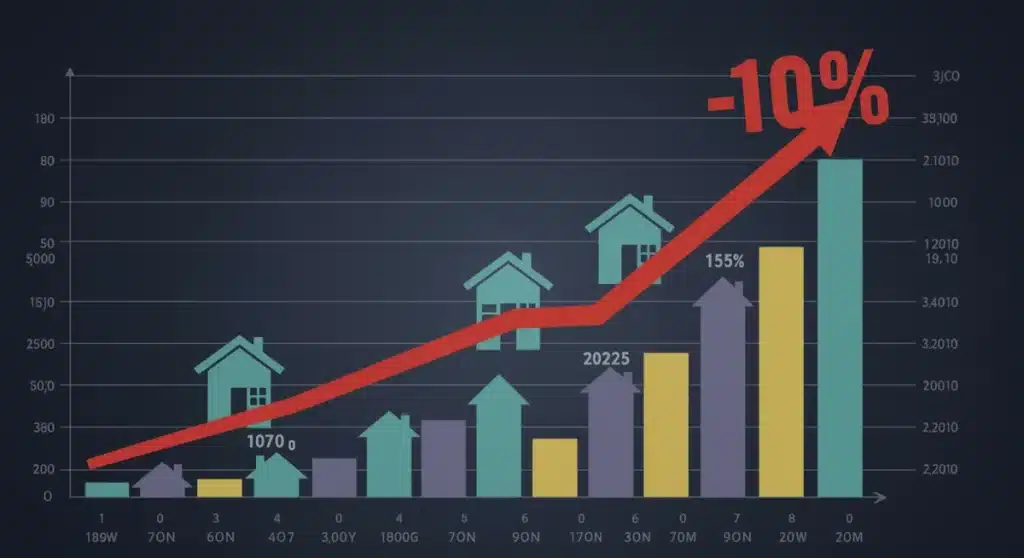 Real Estate Market Shift: 2025’s 10% Mortgage Rate Impact on Buyers