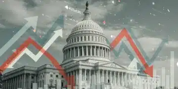 Congressional Budget Office economic forecast chart with legislative impact analysis for 2025