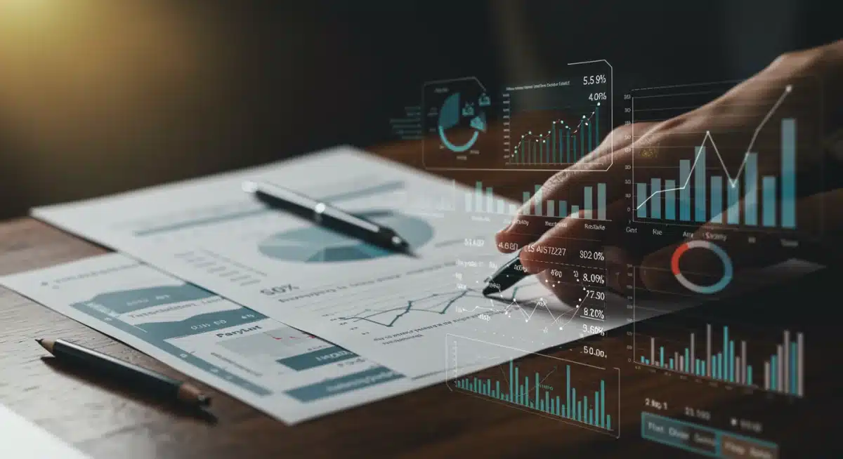 Key economic indicators dashboard showing GDP, inflation, and employment trends