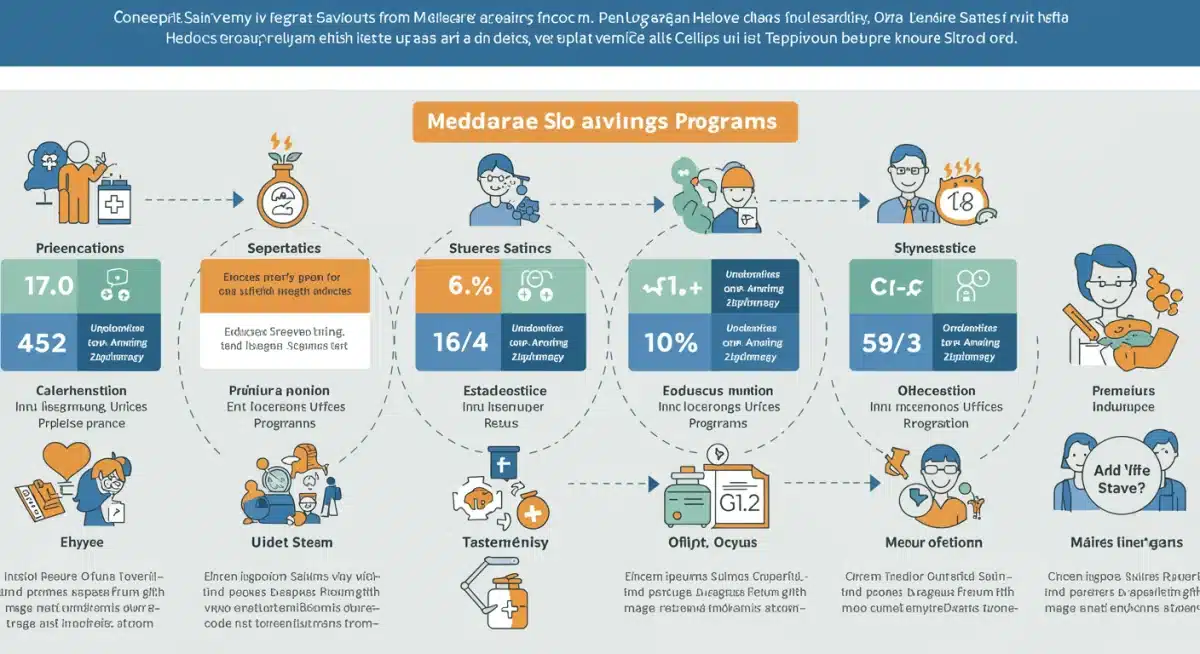 Infographic detailing Medicare savings breakdown for 2025