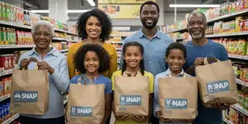 Families and seniors utilizing SNAP benefits for groceries