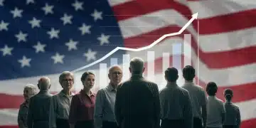 Diverse group contemplating the future of Social Security, symbolizing intergenerational impact