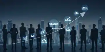 Graphic showing stable unemployment rate forecast for 2025, with economic indicators