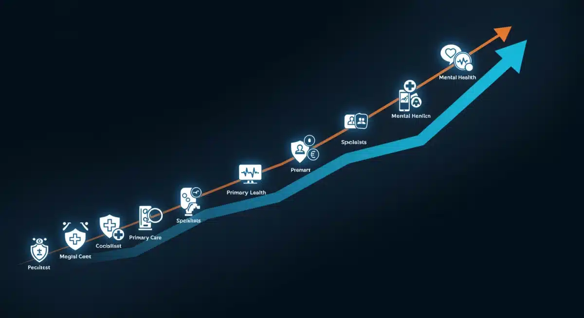 Growth of telehealth adoption across medical specialties