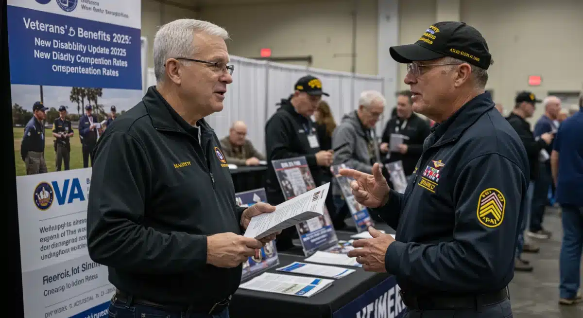 Veteran consulting VA representative about 2025 disability rates